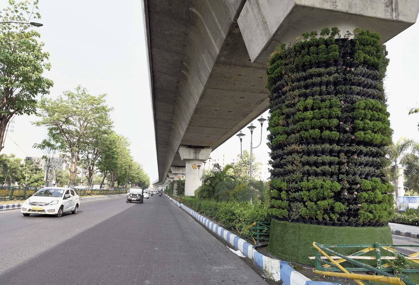 Tall gardens for clean air