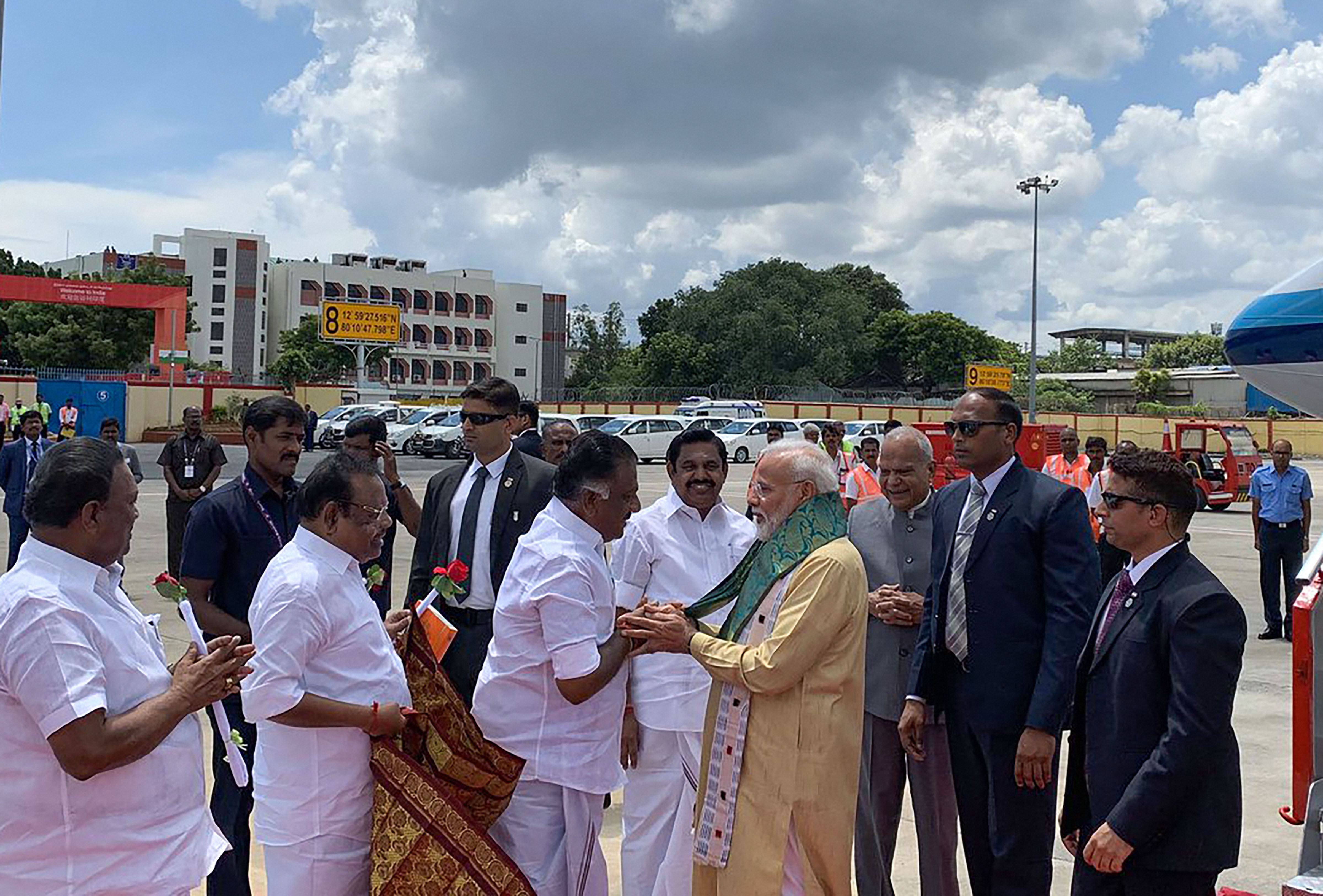 pm modi visit to chennai today