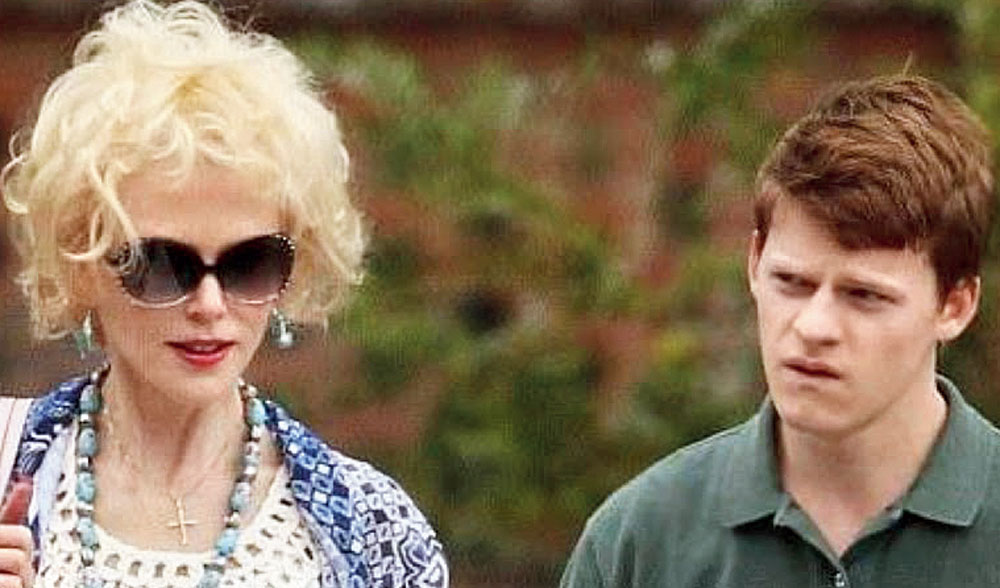Lucas Hedges and Nicole Kidman in a scene from Boy Erased