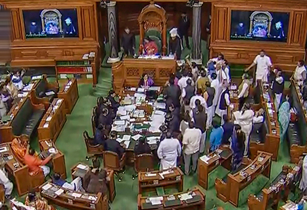 7-congress-mps-suspended-for-rest-of-budget-session-telegraph-india