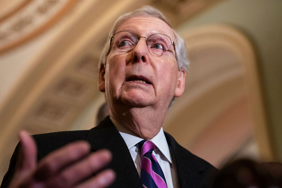 Enough Senate votes to reject Trump's wall move: Mitch McConnell