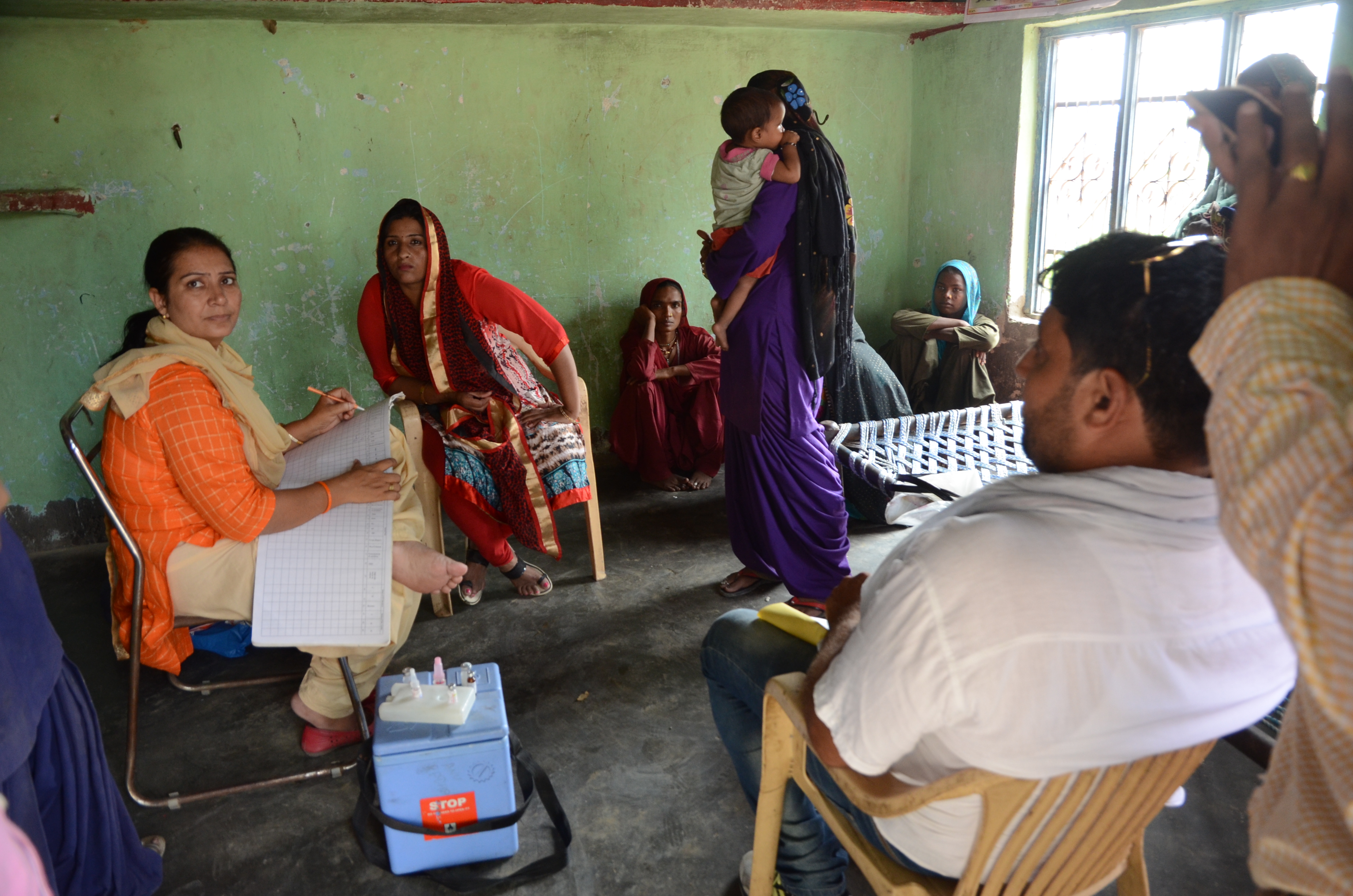 This immunisation centre in Panipat, Haryana, has no toilet facilities 