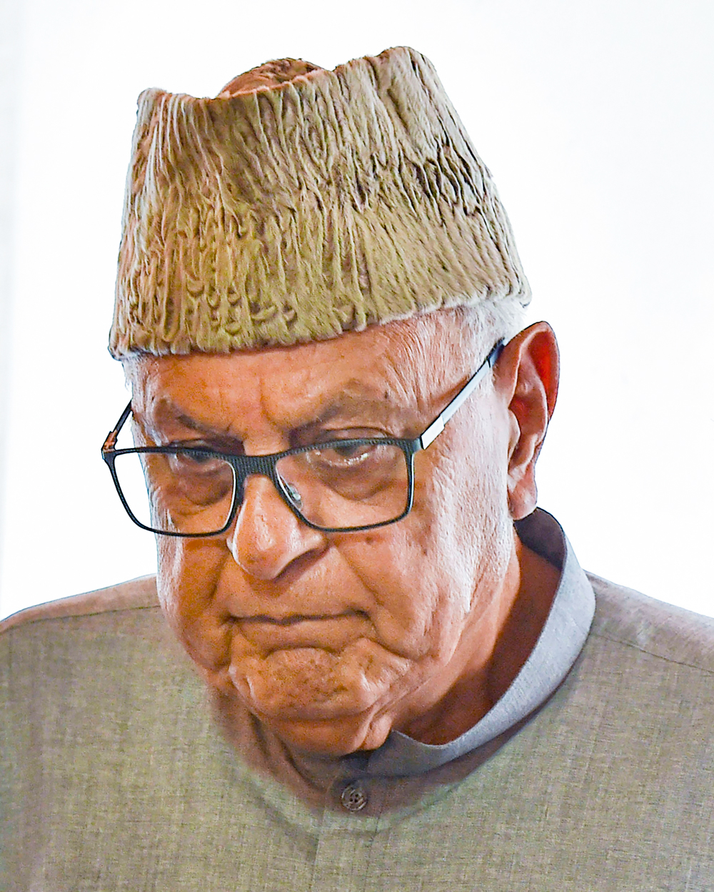 In this file photo dated Aug 1, 2019, National Conference President Farooq Abdullah, at the Parliament in New Delhi.