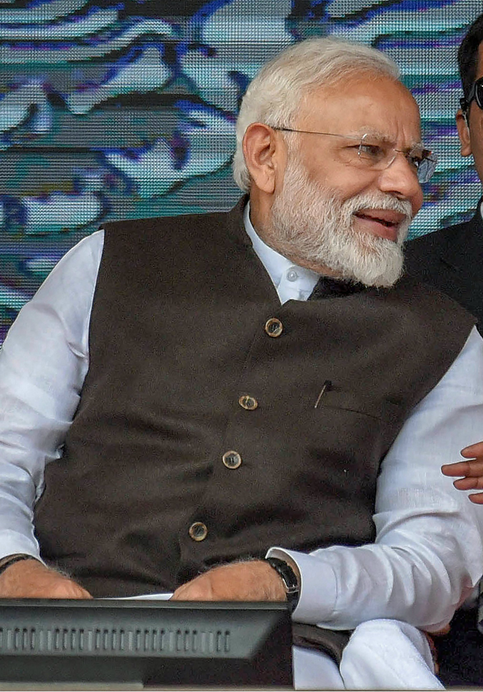 February 17: At Begusarai in Bihar, where Modi said “the fire that rages in your heart, burns in mine too”.