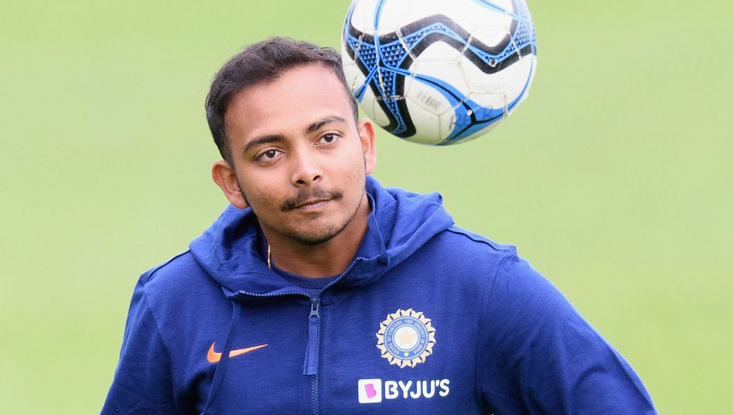 Prithvi Shaw  Prithvi Shaw back in Indian Test orbit - Telegraph