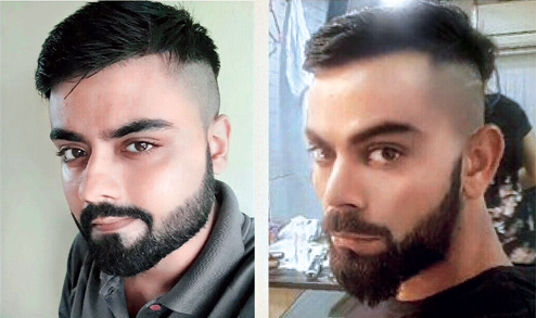 LOOK IT'S VIRAT! Not in the square cut, but in the hair cut - Telegraph  India