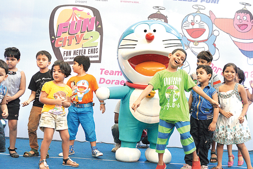 Little Doraemon fans take over City Centre New Town - Telegraph India