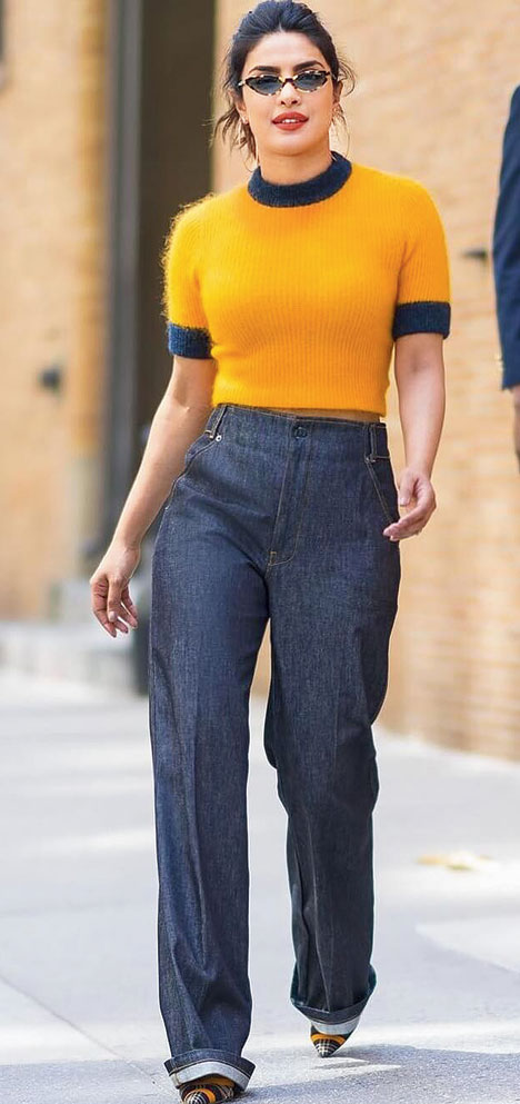 Trust Priyanka Chopra To Make Basic Blue Jeans Look Cooler Than Ever