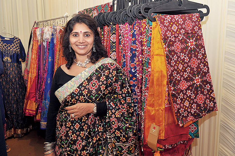 Laju Shaparia had a quick tip for those opting for patolas for weddings. “You could have some embroidery done on the sari, on the border or the palla.