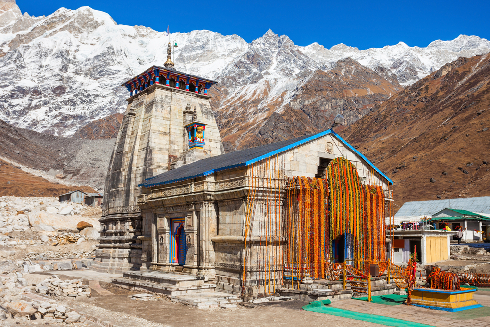 The Kedarnath temple.