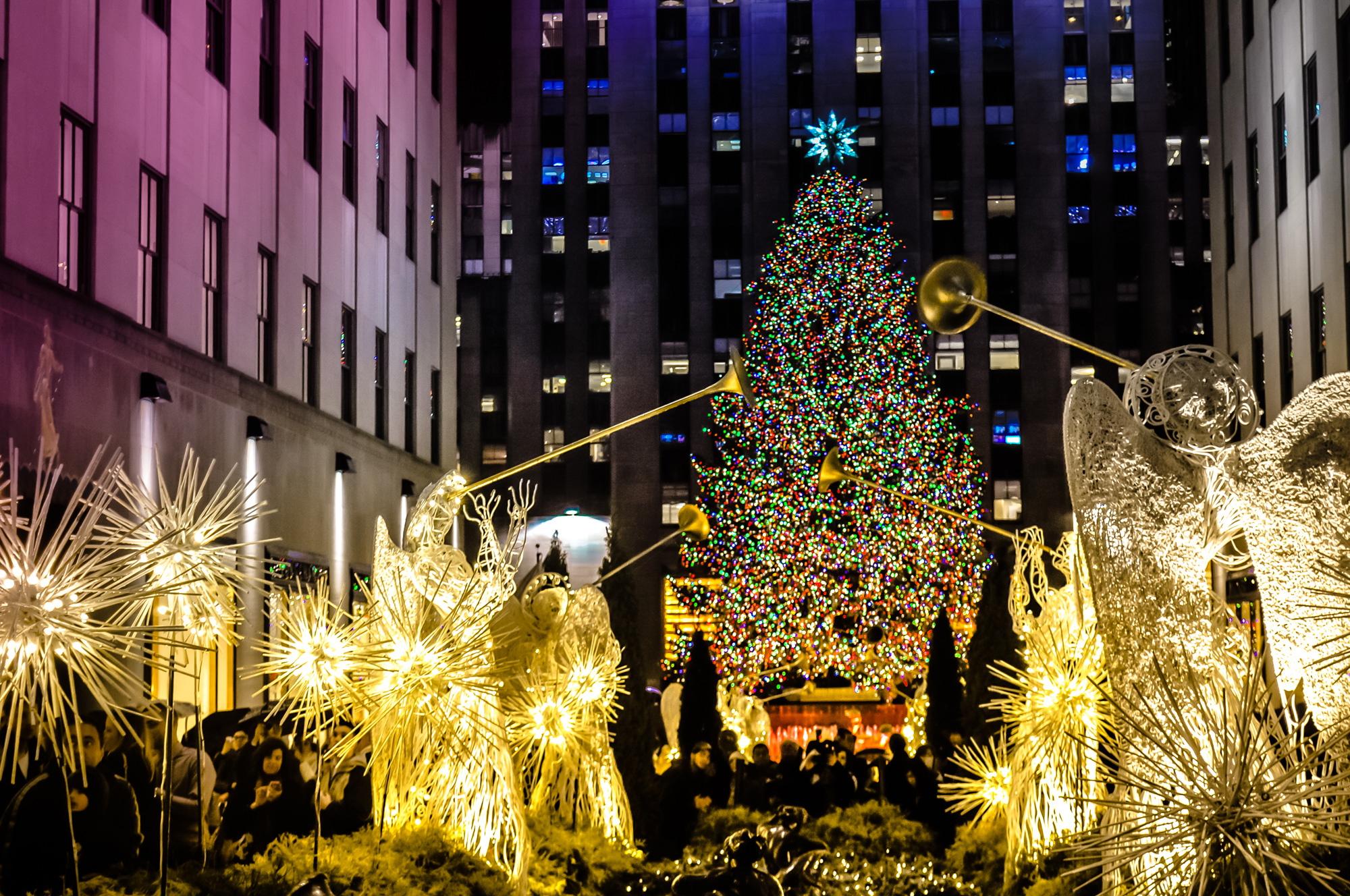 Decked up in lights and with trees in every corner, New York offers pop-up holiday markets, concerts and the famous Radio City Christmas Spectacular Show.