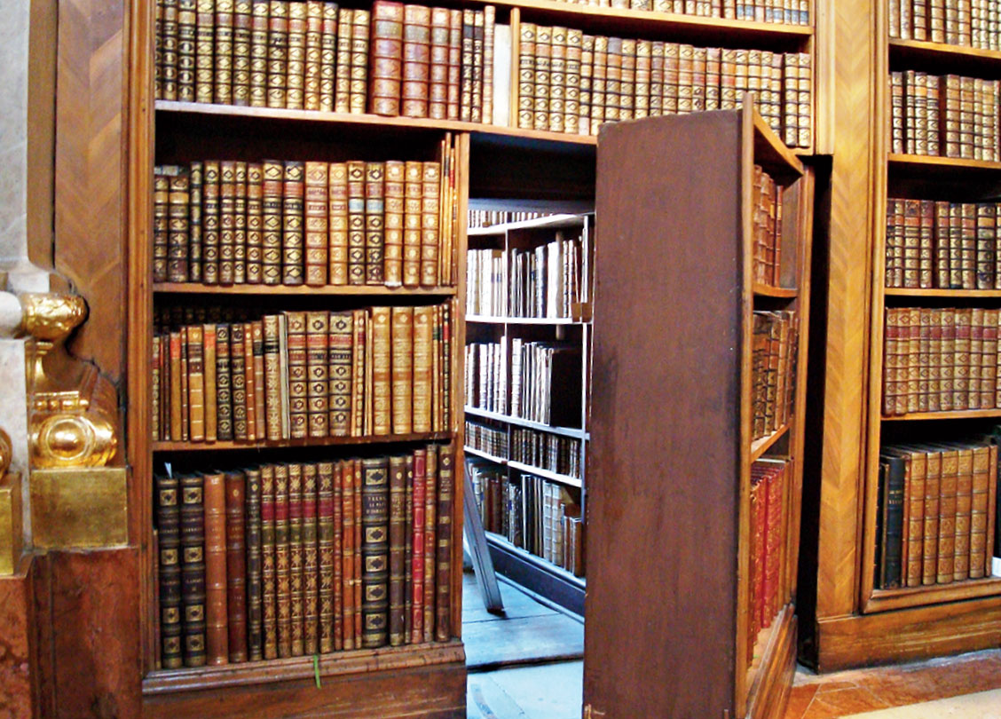 A secret library within the library of the Biltmore Estate in Asheville, North Carolina