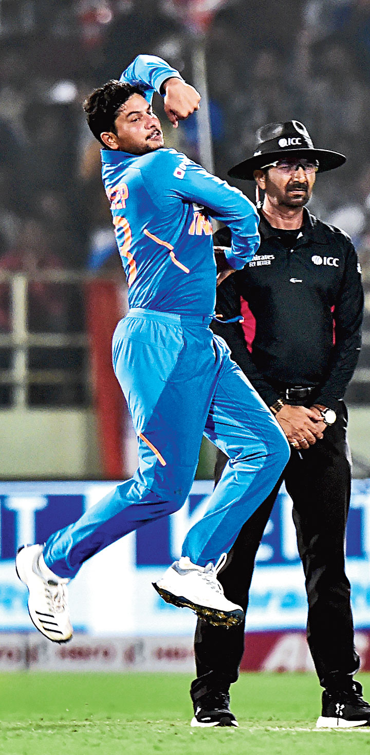 Kuldeep Yadav on Wednesday became the first India player to claim two hat-tricks in ODIs