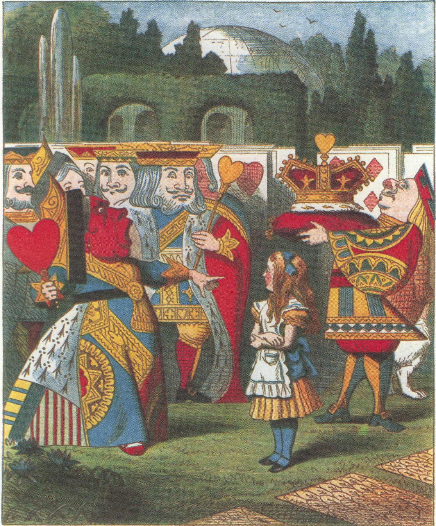 The Queen of Hearts and Alice, from The Nursery ‘Alice’