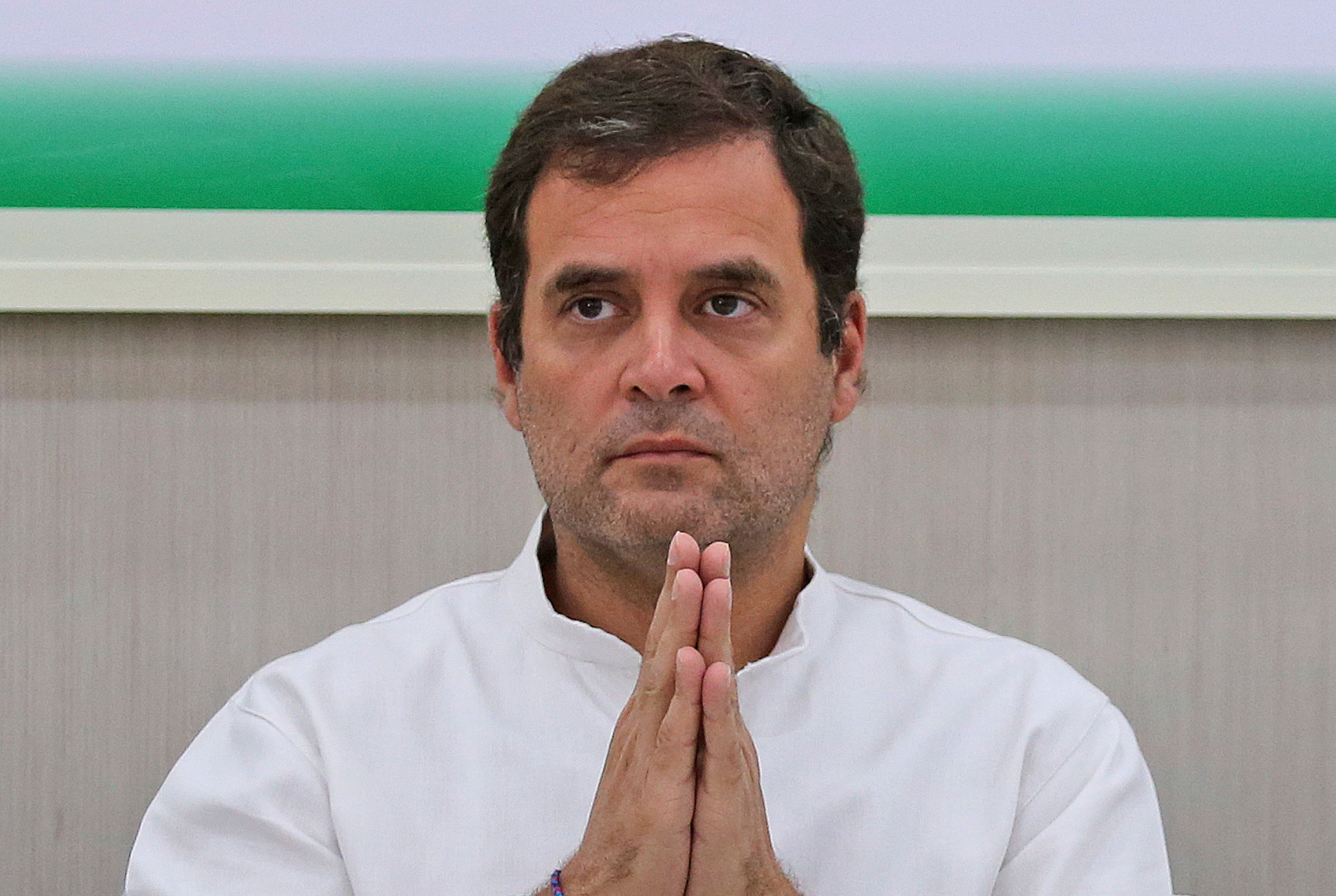 Rahul Gandhi at a Congress Working Committee meeting in New Delhi on May 25, 2019. 