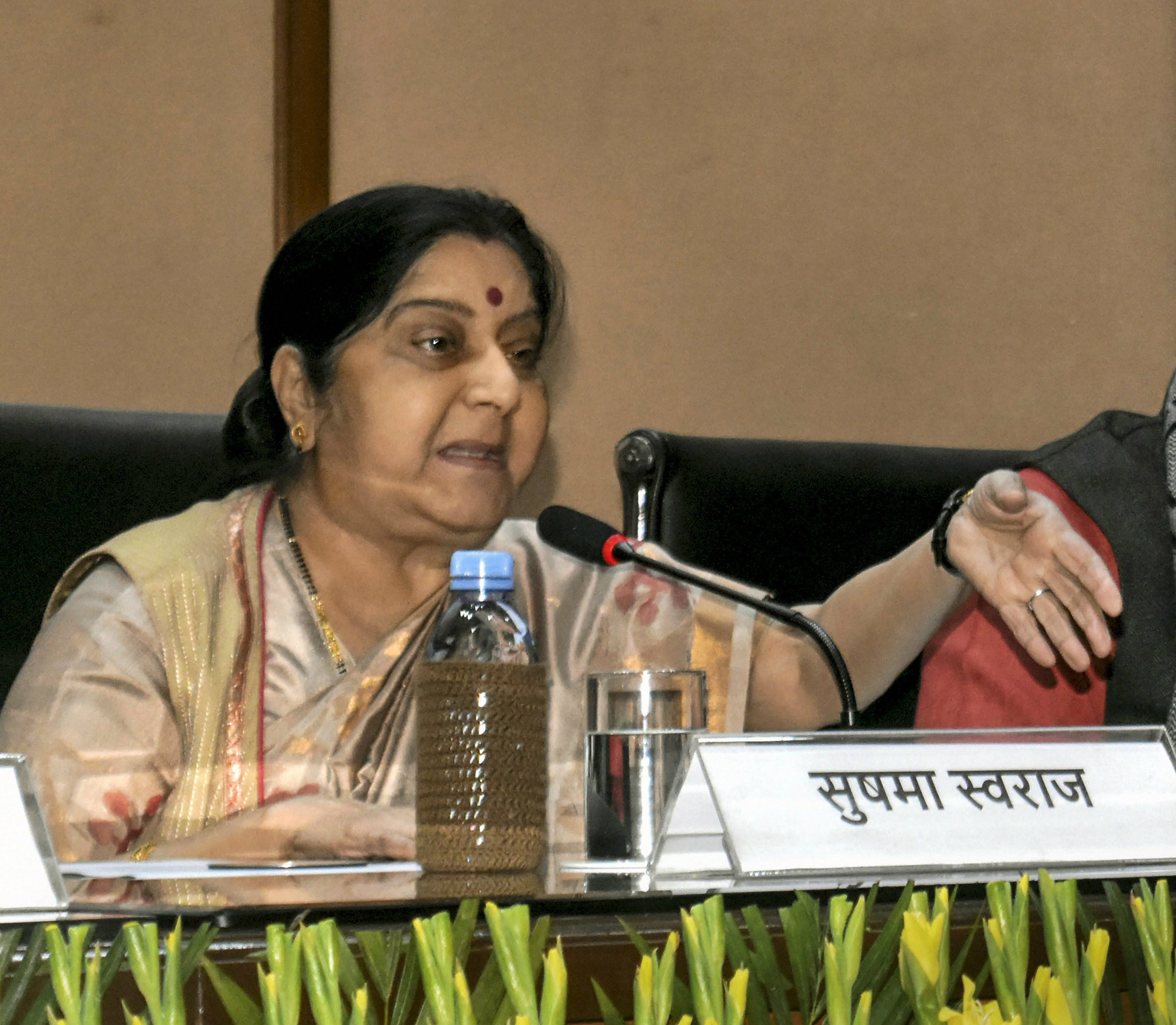 External affairs minister Sushma Swaraj.