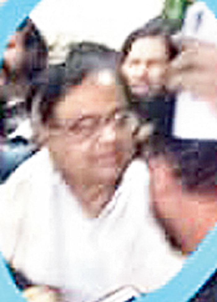 Former Union minister P Chidambaram at Park Circus Maidan on Friday night