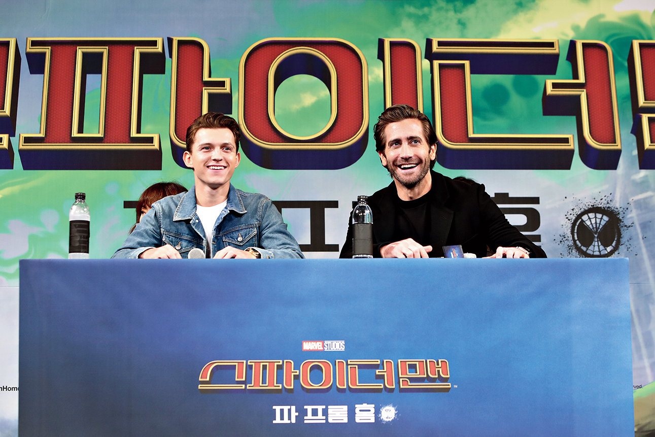 Tom Holland (left) and Jake Gyllenhaal