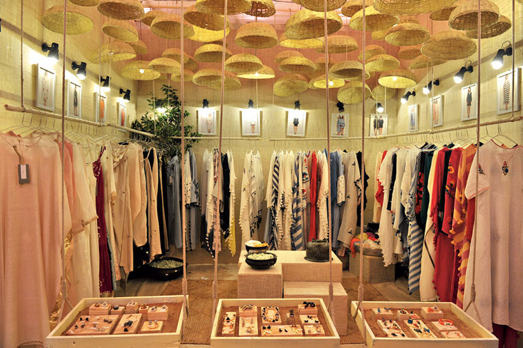 Benaras by Citrus was the best-looking stall with jhoolas for displaying quirky jewellery and bamboo baskets hanging from the ceiling.