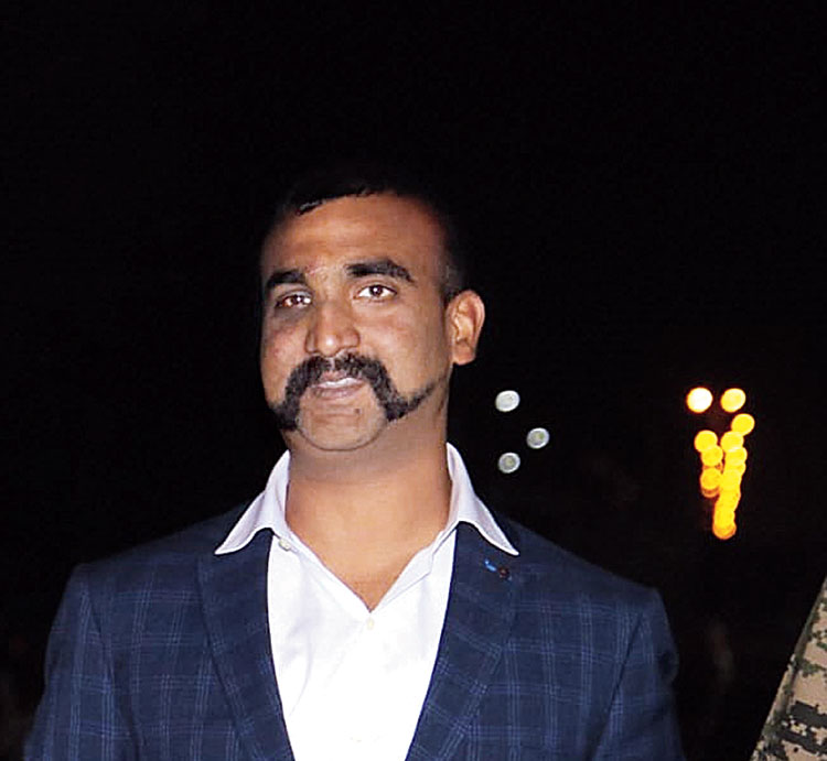 Wing Commander Abhinandan Varthaman minutes before he stepped into India