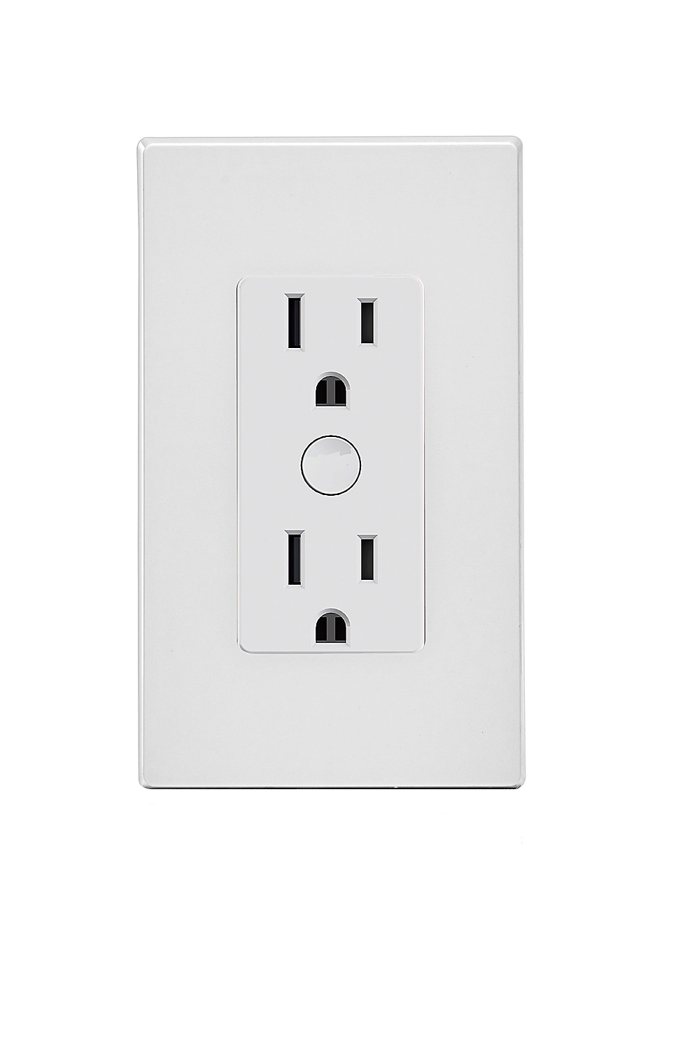 The Decora Smart Wi-Fi In-Wall Receptacle and the Decora Smart Z-Wave Plus In-Wall Receptacle.
