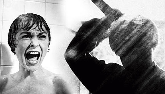 The iconic shower scene
