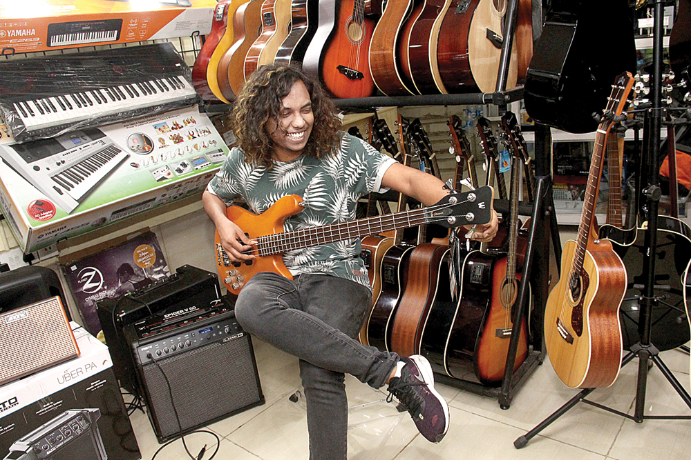 “I’m a big fan of bass guitars because it’s a bridge between drummers and the melody section. Both the models, Streamer four string (above) and Corvette five string sound really cool. It’s great for slap technique, has good sustainability and sounds great. Warwicks offer a snappy sound.”