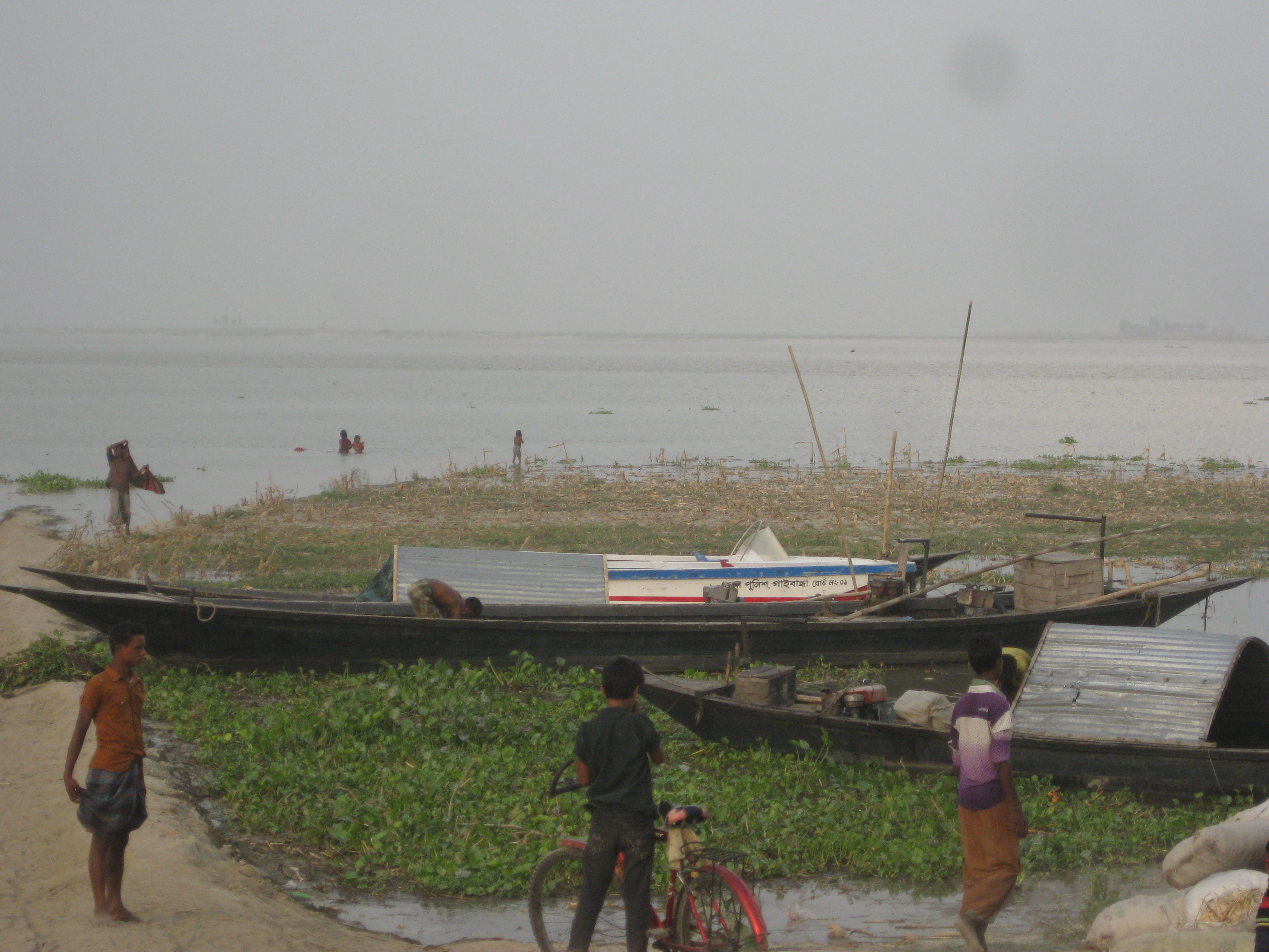 The Teesta river in Bangladesh's Gaibandha district. Water-sharing during the lean season is an issue in ties with India