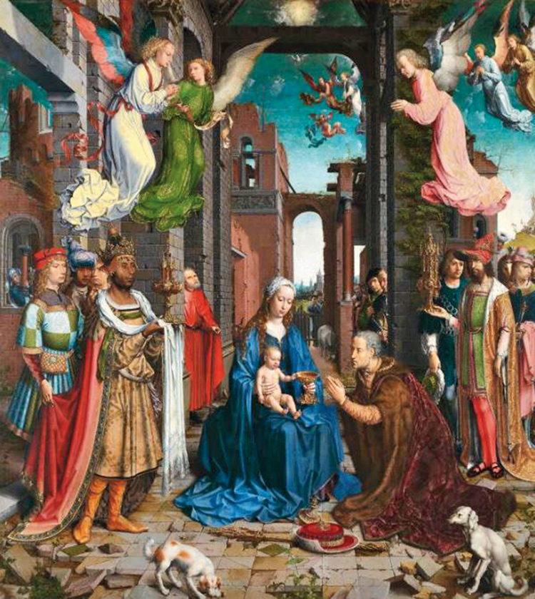 The Adoration of the Kings by Jan Gossaert from The National Gallery, London’s collection of artwork