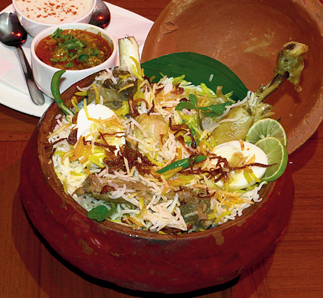 Orko’ss Special Biryani, with mutton, chicken, egg and potato.