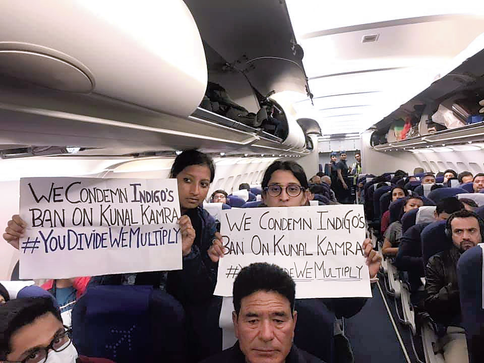 The protest on the IndiGo flight