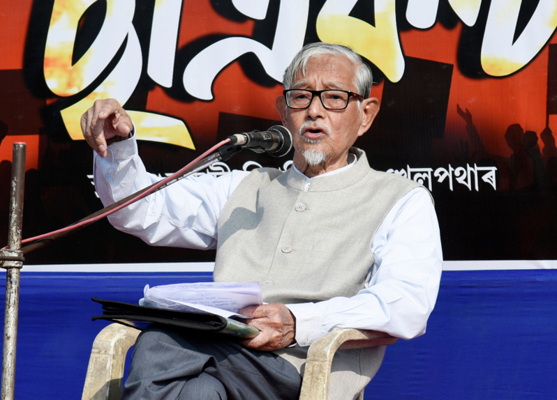 Hiren Gohain related an anecdote of a Christian pastor who was not concerned when the Jews were arrested or when the communists were marched off to Nazi concentration camps.