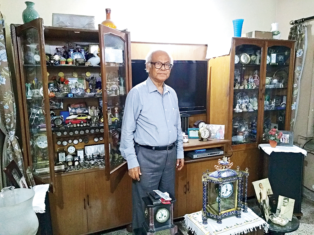 Jayanta Sardar, 74, is referred to as Ghori Dadu — the clock man -- by children