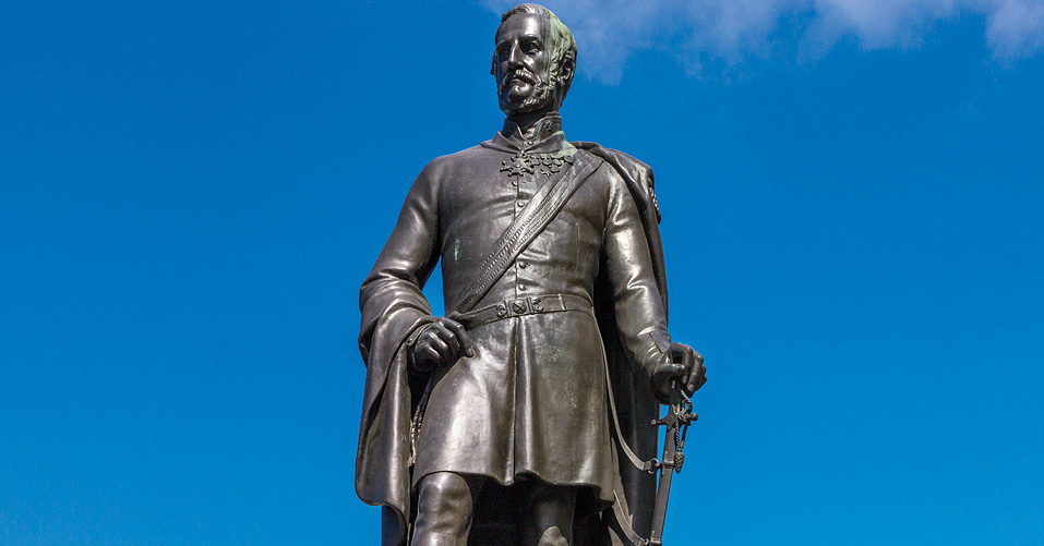 Statue of Henry Havelock at Trafalgar Square.