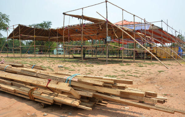 Rajiv Gandhi Maidan in Durgapur. The party had zeroed in on the SAIL-owned Rajiv Gandhi Maidan for the Prime Minister’s meeting, but the venue was later shifted to the Nehru Stadium.