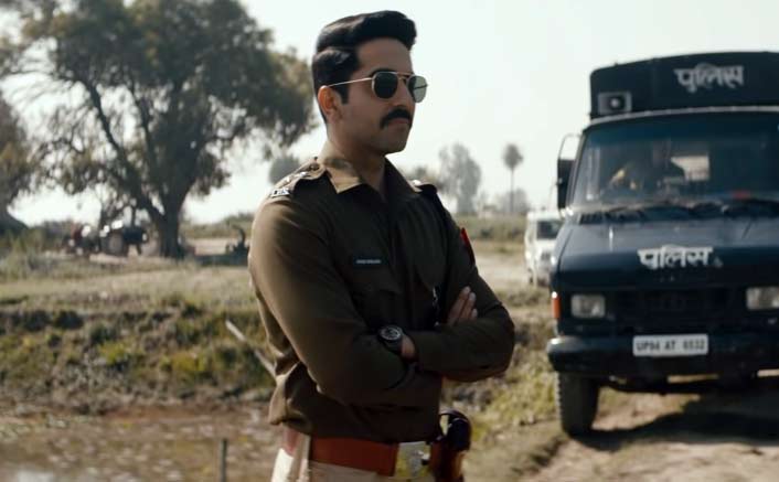 Ayushmann Khurrana  plays the role of IPS officer Ayan, who is investigating caste murders in a small town