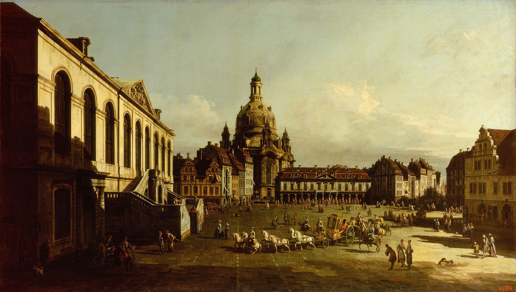 17th century Venetian painter, Bernardo Bellotto, had created 22 paintings of Warsaw's Old Town during his stint as the official court painter