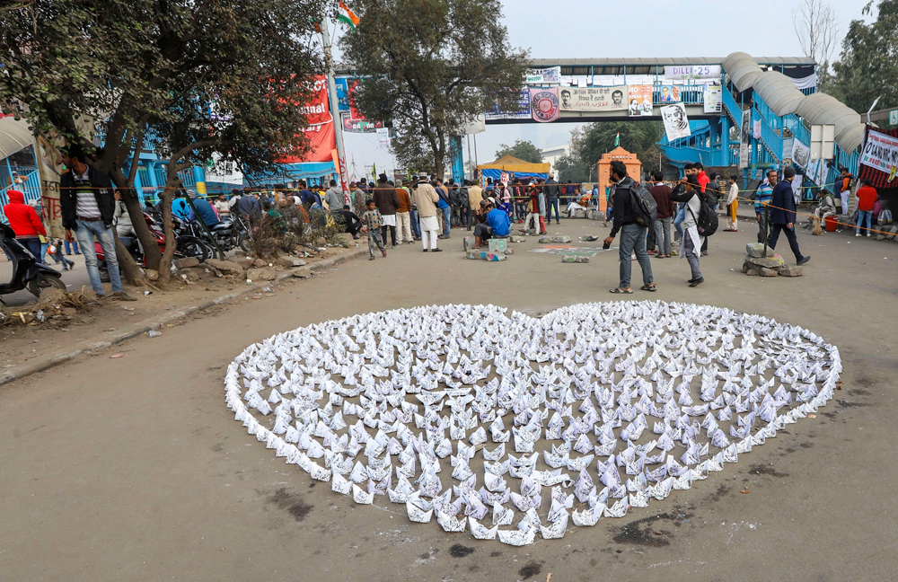 The art of resistance: Ringing in the new year with anti-CAA protesters at Shaheen  Bagh