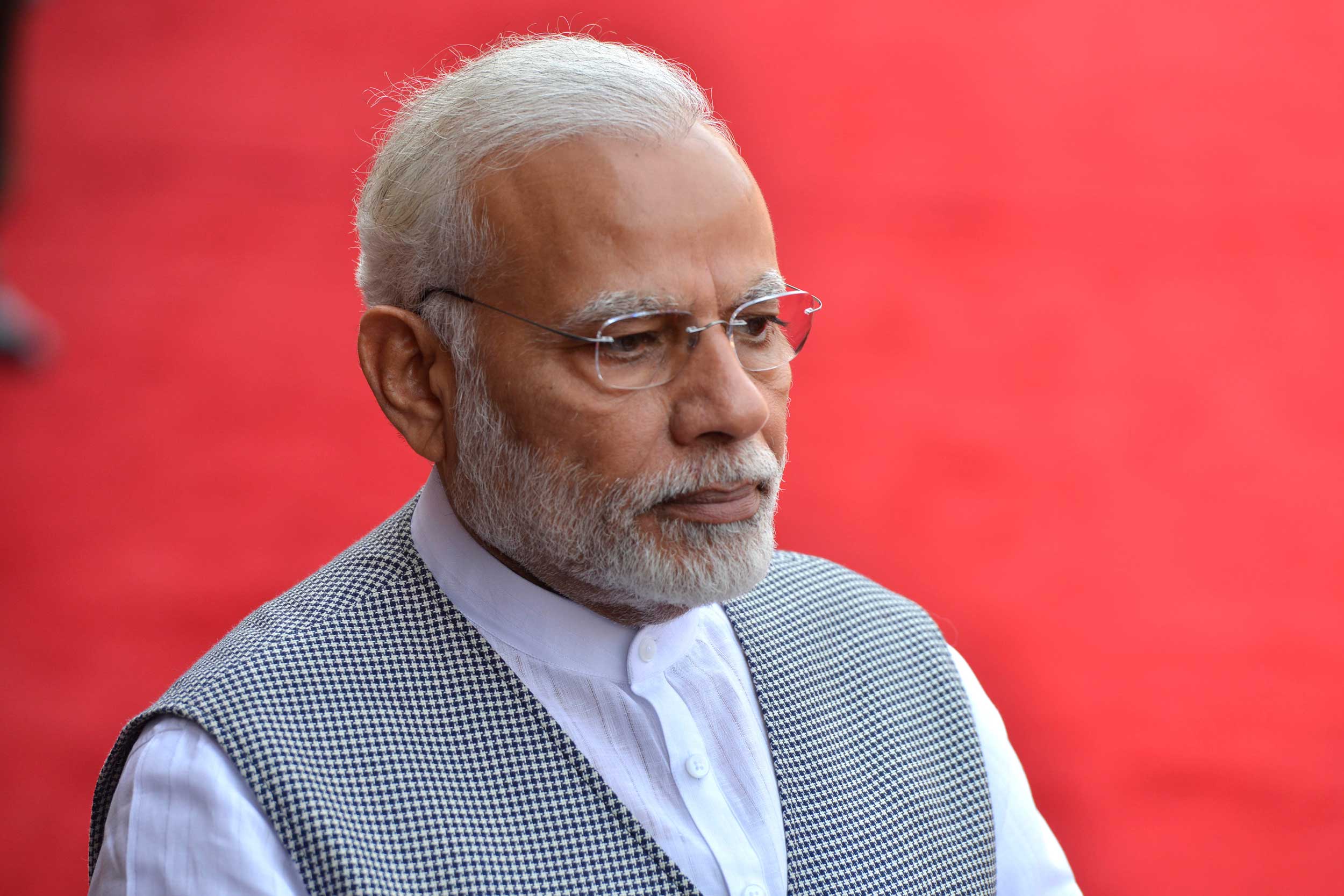 Narendra Modi told voters at a campaign rally in Rajasthan that they needed to elect him to a second term because he alone could defeat the terrorists. “Should terrorism be finished or not?” he asked. 