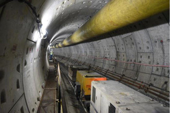 An East-West metro railways tunnel