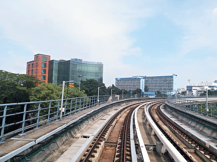 The East-West Metro tracks