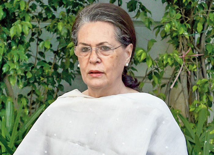 Congress chief Sonia Gandhi also held talks with party's core team members A. K. Antony and K. C. Venugopal at her residence in New Delhi