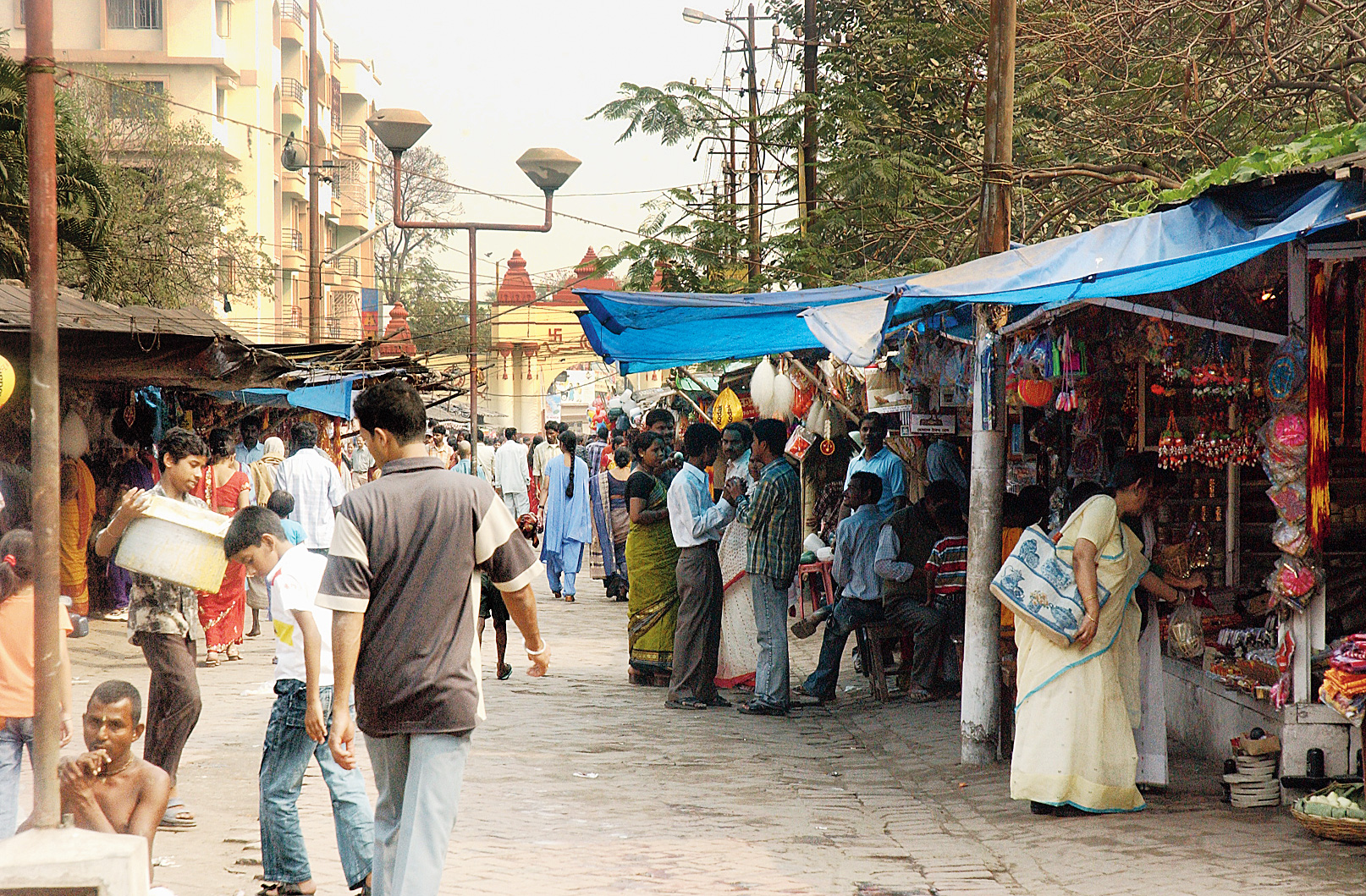 A file picture of the stretch lined by hawkers and other encroachers on both sides.