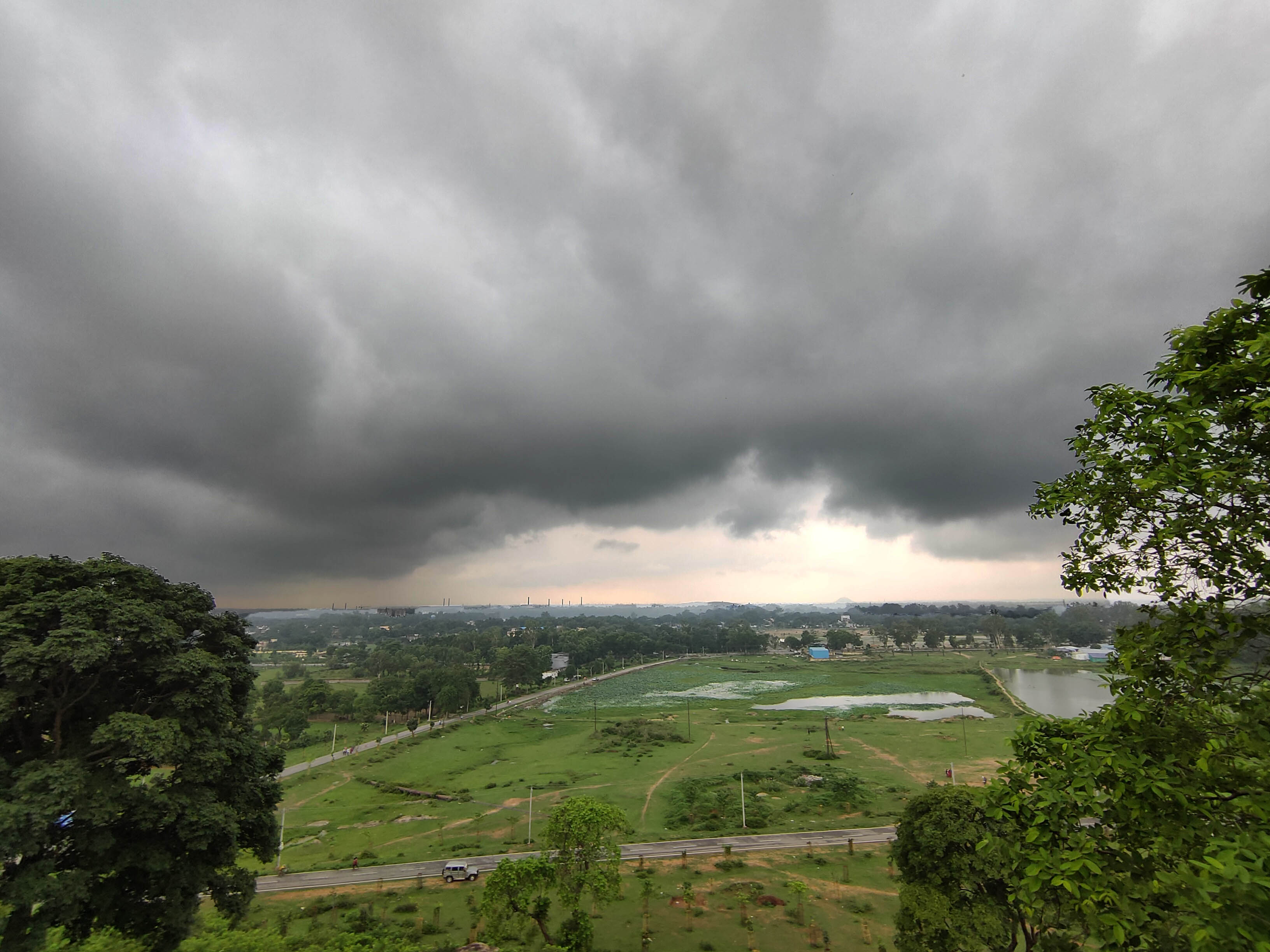 The overcast sky in Ranchi on Tuesday morning