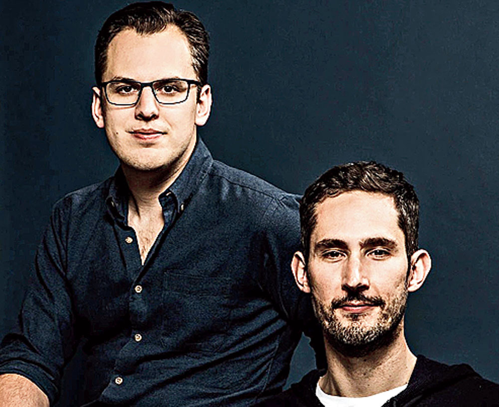 Mike Krieger (left) and Kevin Systrom, Instagram’s co-founders, stayed with their company six years after Facebook acquired it