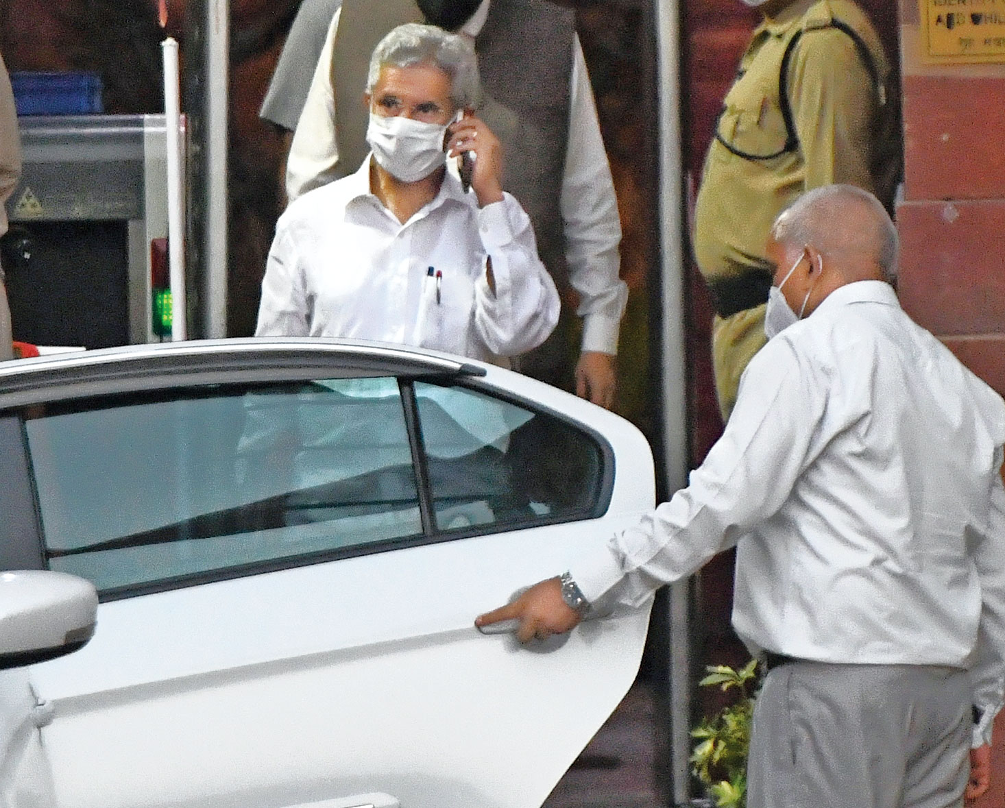 External affairs minister S Jaishankar leaves his office at South Block in New Delhi on Wednesday. 
