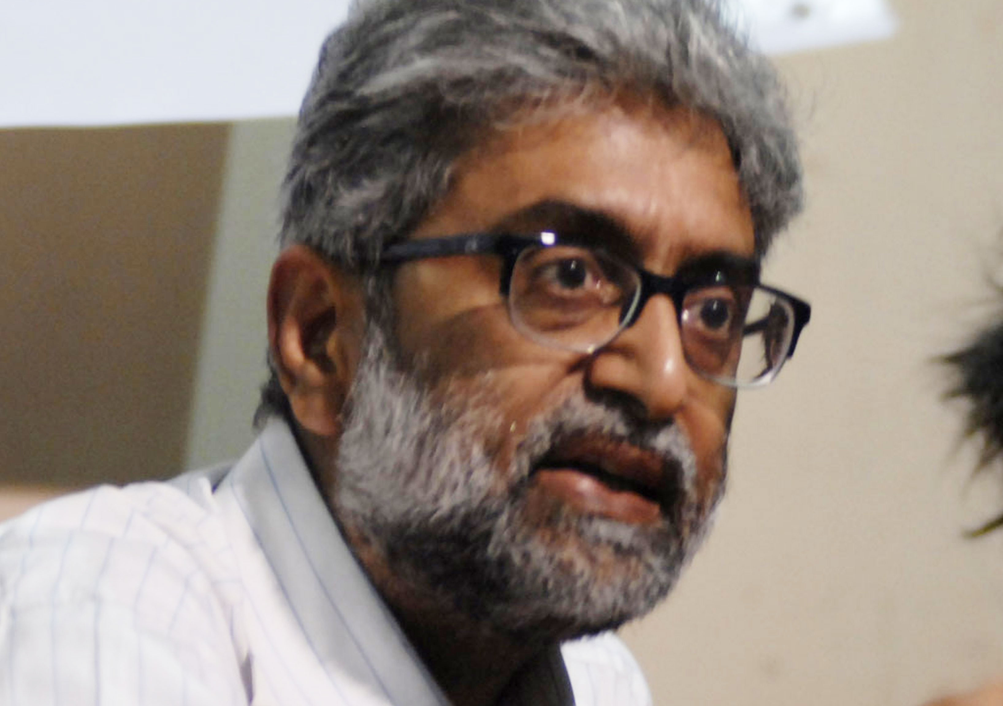Rights activist Gautam Navlakha who was arrested for his alleged role in the Bhima-Koregaon violence.
