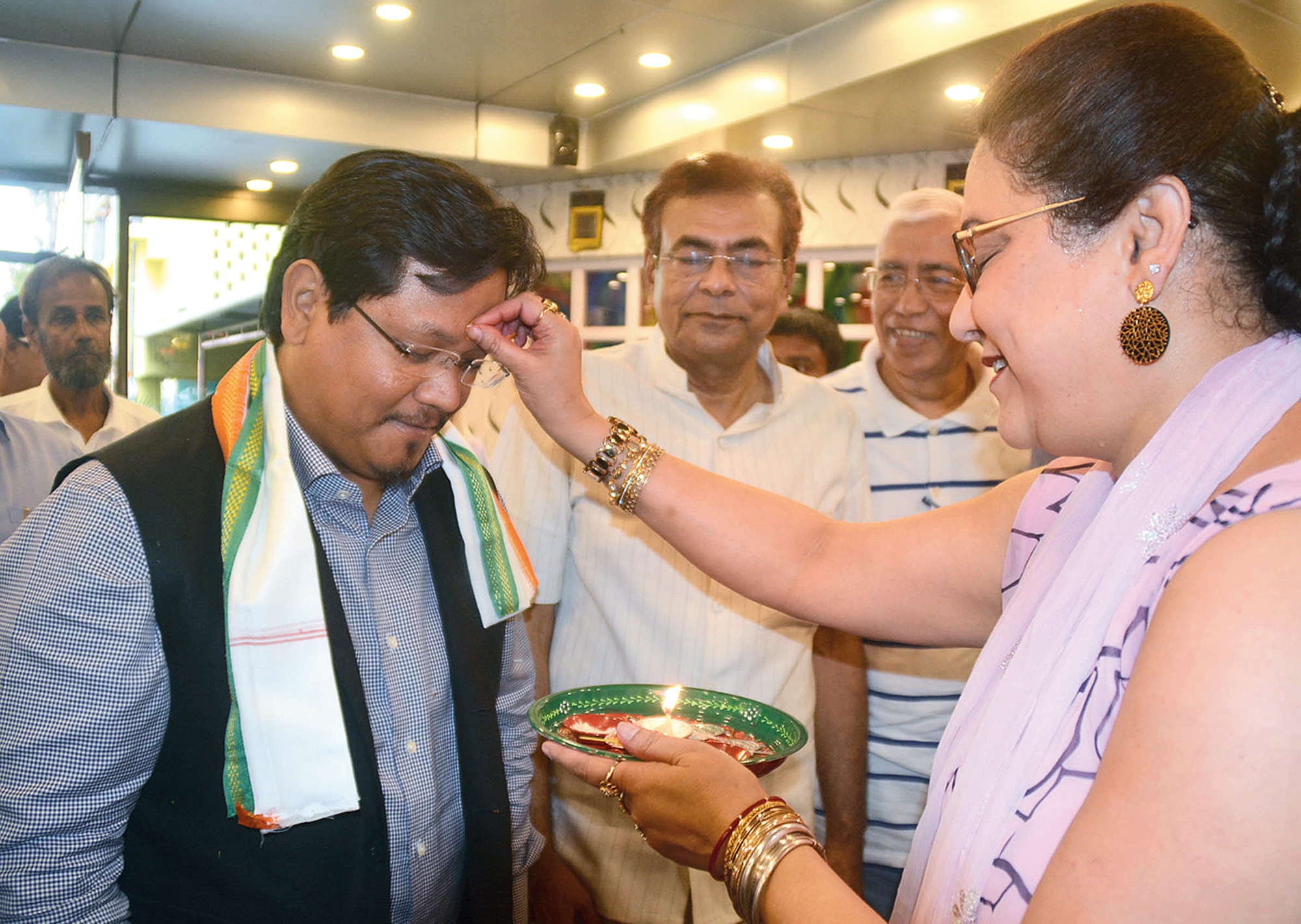 Meghalaya chief minister and NPP chief Conrad Sangma in Silchar on Saturday.