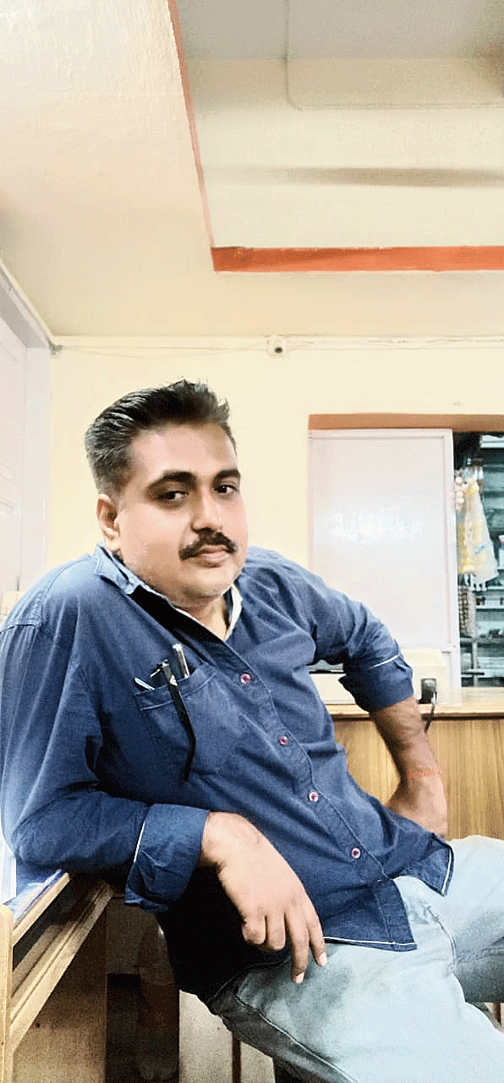 Shailendra Prasad, stationery shop owner