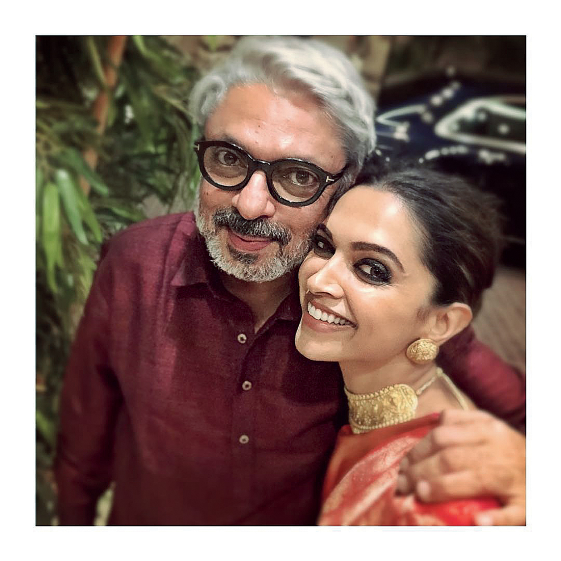 Sanjay Leela Bhansali with Deepika Padukone, who has starred in his last three films